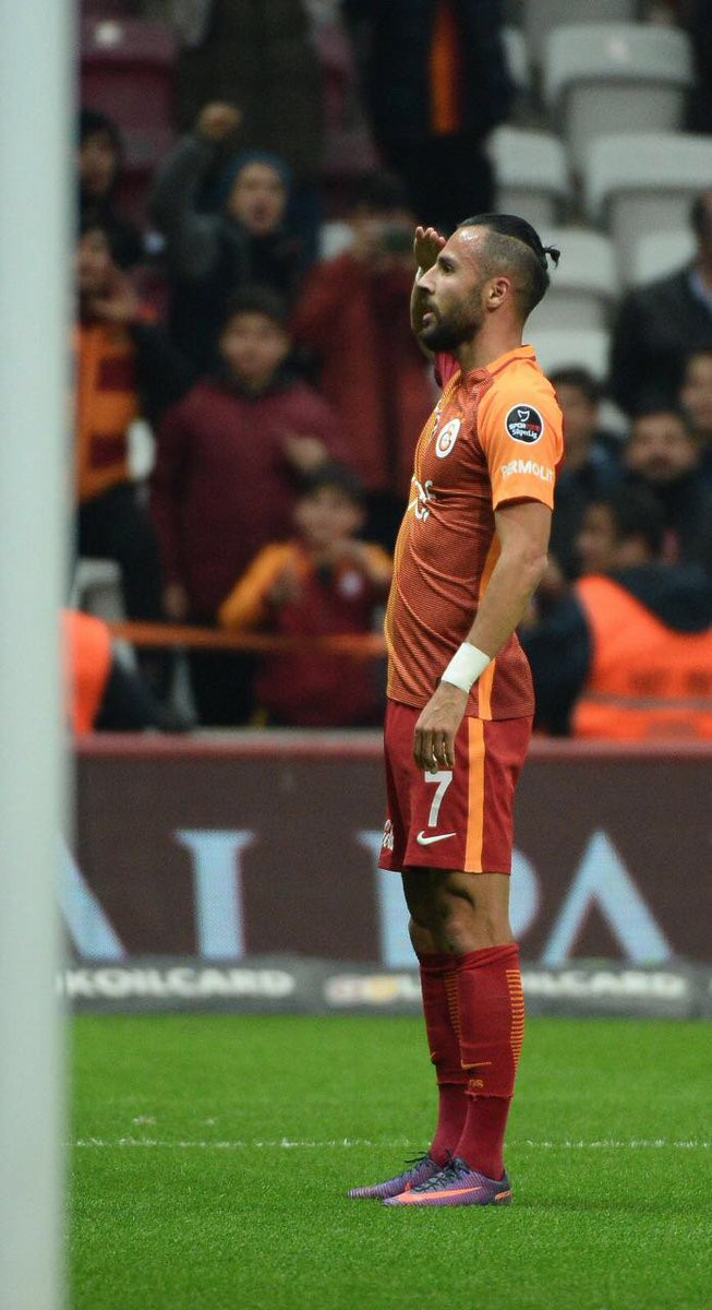 Yasin Öztekin gol sevinci, polise selam, galatasaray gaziantepspor