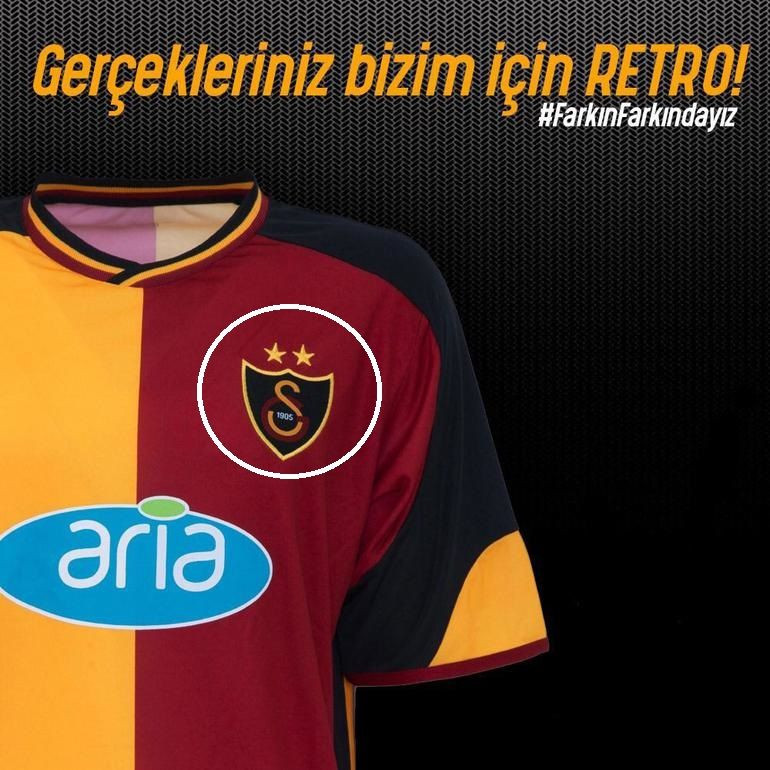 Galatasaray'dan Beşiktaş'a 2 yıldızlı gönderme