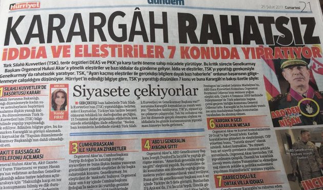 H&uuml;rriyet 'gen&ccedil; subaylar rahatsız' haberini hortlattı! &Ccedil;ok b&uuml;y&uuml;k tepki var...