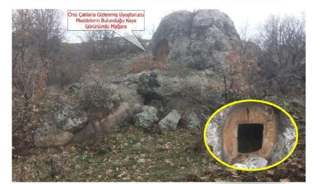 PKK sığınağında ısı g&uuml;d&uuml;ml&uuml; f&uuml;ze ele ge&ccedil;irildi