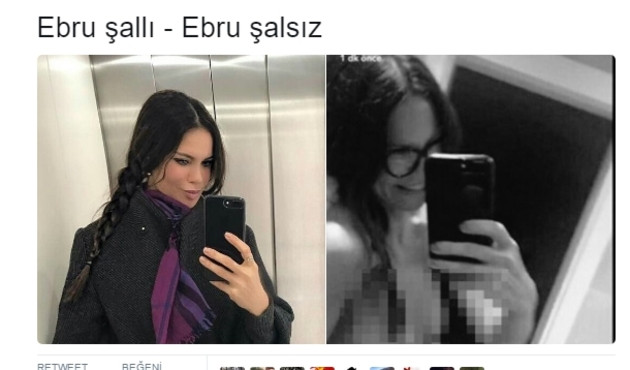 &Ccedil;ıplak fotoğrafı ortaya &ccedil;ıktı Ebru Şallı capsleri patladı!