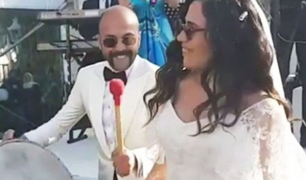 Magazin g&uuml;ndeminde bu nikah var! Gece boyunca &ccedil;ılgınca eğlendiler...