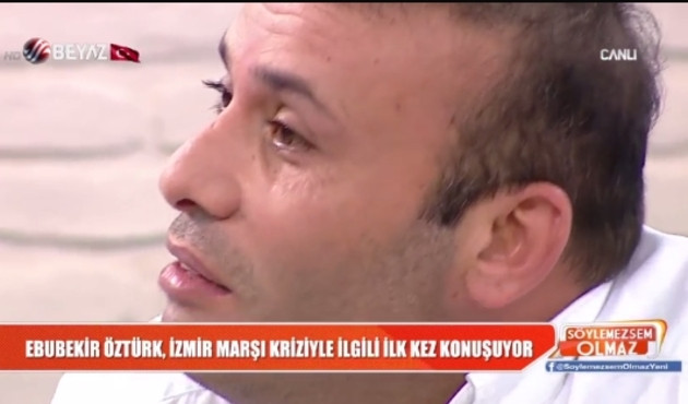 İzmir Marşı'na k&uuml;f&uuml;r eden "Ganyot&ccedil;u" canlı yayında konuştu: "&Ccedil;ok ağırıma gitti!"