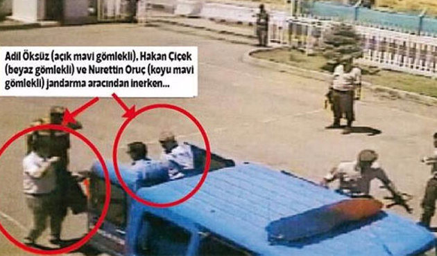 Adil &Ouml;ks&uuml;z'&uuml;n yakalandıktan sonra karakola getirildiği g&ouml;r&uuml;nt&uuml;ler ortaya &ccedil;ıktı!