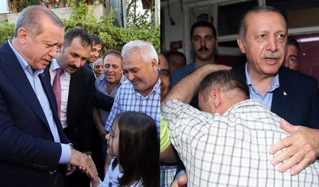 Cumhurbaşkanı Erdoğan'dan &Ccedil;atalca'da k&ouml;y ziyareti...