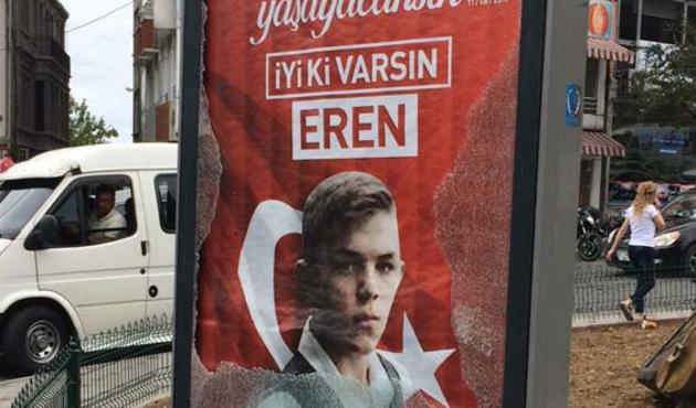 Ma&ccedil;ka şehidi Eren'in hatırasına b&uuml;y&uuml;k saygısızlık!