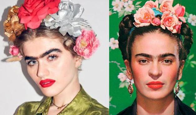 Kaşları i&ccedil;in Frida Kahlo'yu &ouml;rnek alıyormuş!