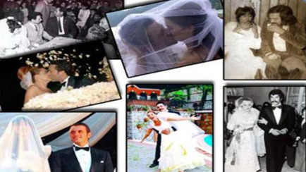 &Uuml;nl&uuml; &ccedil;iftlerden nikah fotoğrafları!