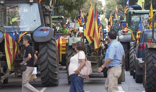 Katalanlara sert m&uuml;dahale... İspanyol polisi referandum sandıklarını bastı!