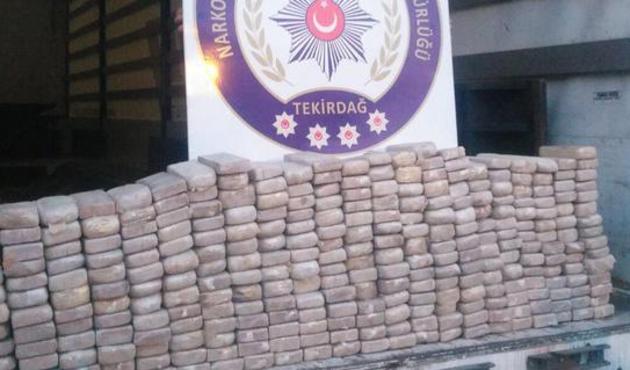 Tekirdağ'da durdurulan tır'da 152 kilo eroin ele ge&ccedil;irildi!