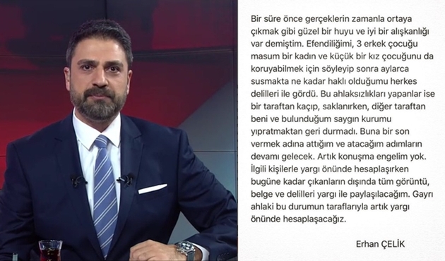 Erhan &Ccedil;elik istifanın ardından sessizliğini bozdu...