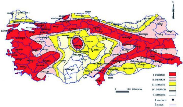 Türkiye Fay Hattı Haritası