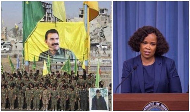 ABD'den Rakka'da a&ccedil;ılan &Ouml;calan posterine rezalet savunma!