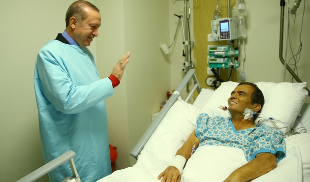 Erdoğan'dan Naim S&uuml;leymanoğlu'na ziyaret...