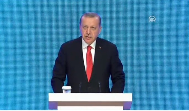 Erdoğan, Bak&uuml;-Tiflis-Kars demiryolu hattının a&ccedil;ılış t&ouml;reninde konuştu!