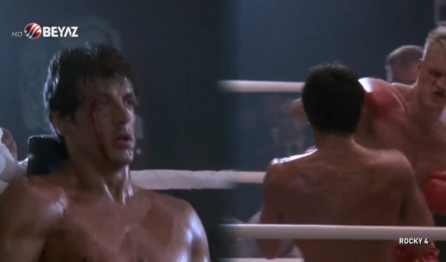 O tartışmanın &uuml;st&uuml;ne yine Rocky filmi yayınladılar...