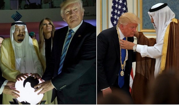 Suudi Arabistan Kralı Selman, g&ouml;zaltı dalgası sonrası ABD Başkanı Trump ile g&ouml;r&uuml;şt&uuml;