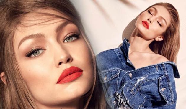 Gigi Hadid d&uuml;nyaca &uuml;nl&uuml; kozmetik markasıyla g&uuml;zelliğini ortaya koydu!