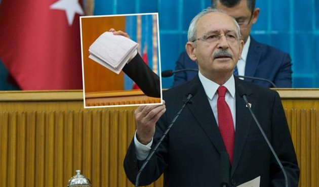 CHP lideri Kılı&ccedil;daroğlu "belge" dediği evrakı gazetecilere dağıtmadı, &ccedil;&uuml;nk&uuml;...