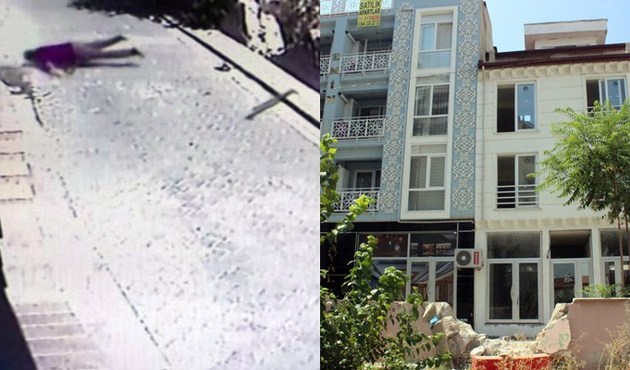 Dolap takarken camdan aşağıya b&ouml;yle d&uuml;şt&uuml;/Video...