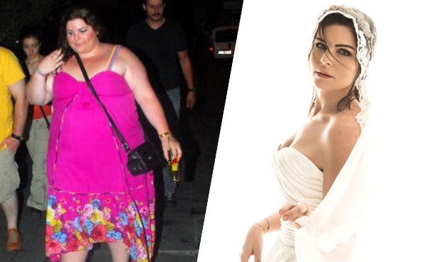 86 kilo veren Pelin &Ouml;ztekin gelin oldu!
