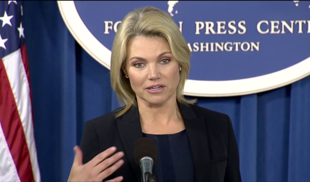 S&ouml;zc&uuml; Nauert, Beyaz Saray'ın skandal a&ccedil;ıklamasının arkasında durdu...