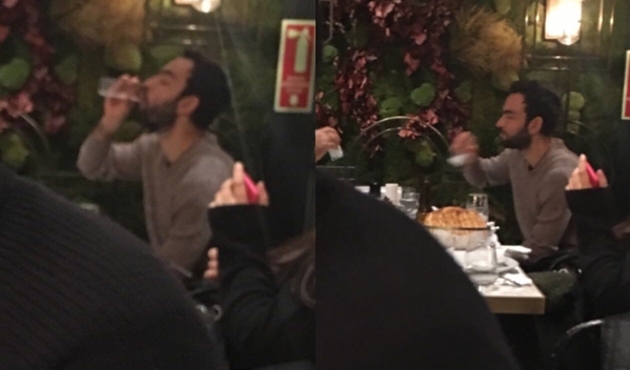 Sel&ccedil;uk İnan rakı i&ccedil;erken g&ouml;r&uuml;nt&uuml;lendi...