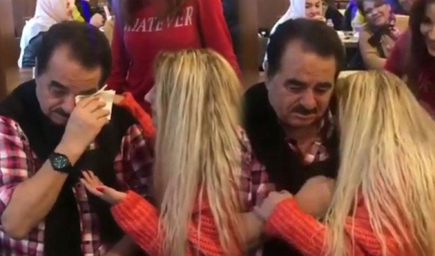 İbrahim Tatlıses'i h&uuml;ng&uuml;r h&uuml;ng&uuml;r ağlatan kadın! / VİDEO