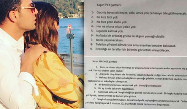 Seren Serengil ve Yaşar İpek barışma s&ouml;zleşmesi imzaladı!
