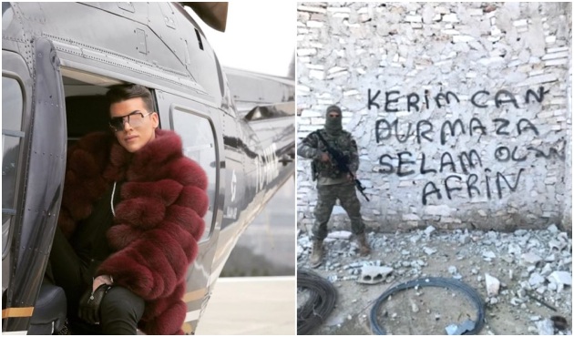 Kerimcan Durmaz, Afrin'den kendi kendine mi selam g&ouml;nderdi?