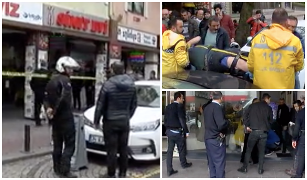 İstanbul Levent'te kafeye silahlı saldırı! Yaralılar var... / VİDEO