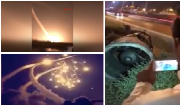 Suudi Arabistan'a balistik f&uuml;ze saldırısı! Şoke eden g&ouml;r&uuml;nt&uuml;ler... / VİDEO
