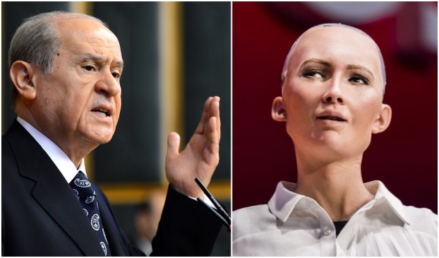 Robot Sophia, Devlet Bah&ccedil;eli'yle sohbet etmeye hazır!