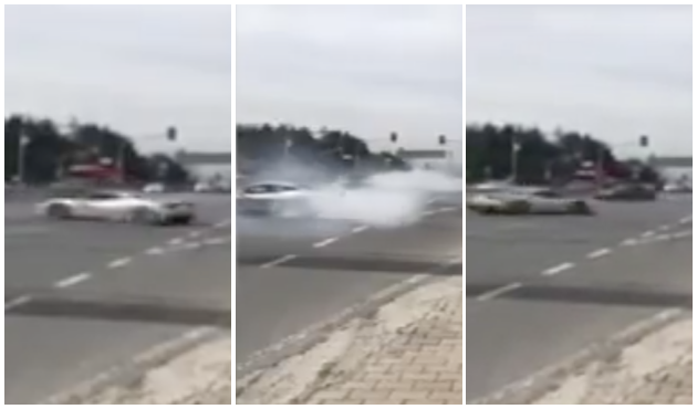 İstanbul'da drift ter&ouml;r&uuml;! İşte o tehlikeli anlar... / VİDEO