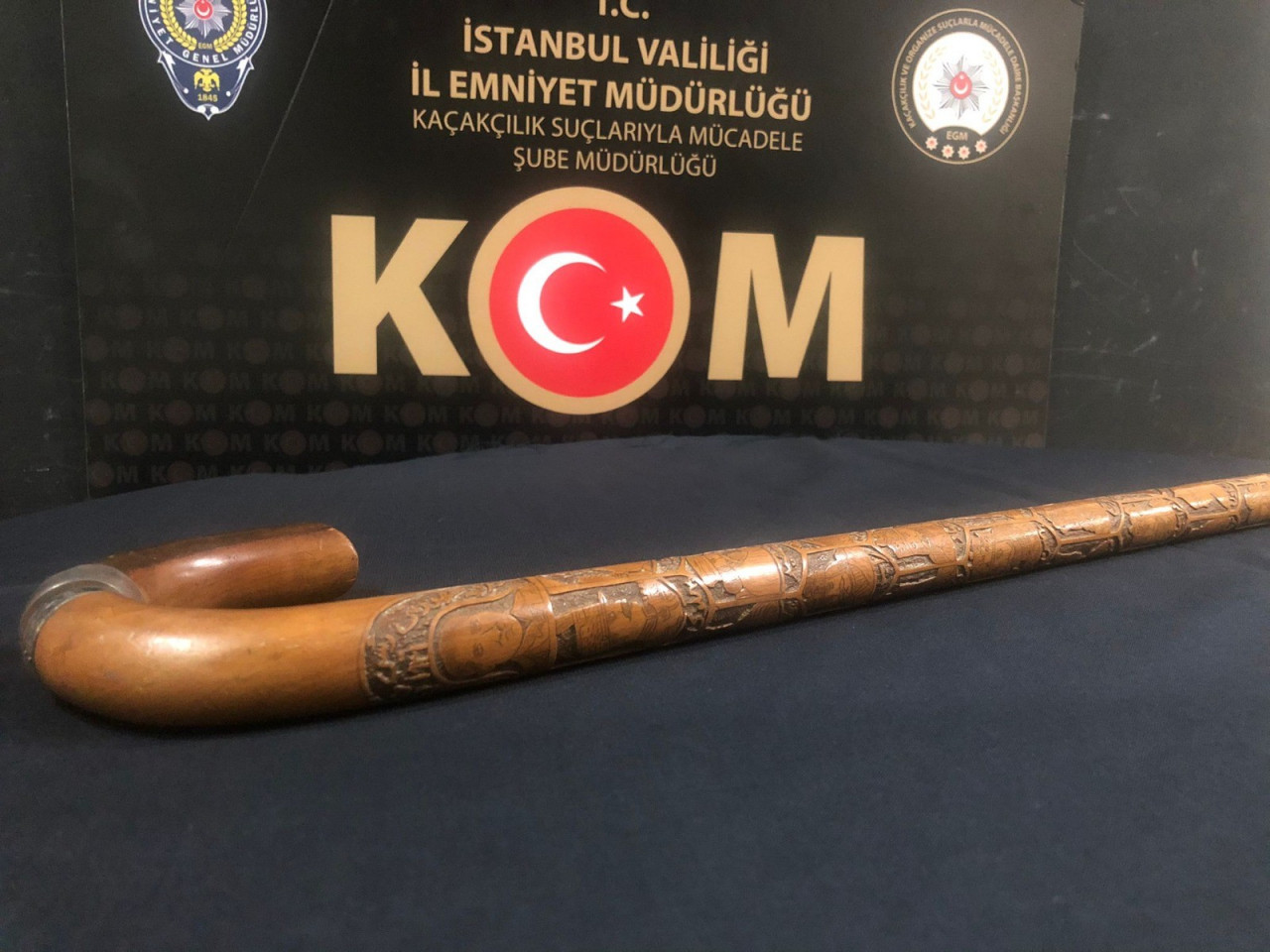 Atatürk'e ait olduğu belirtilen bastona el konuldu