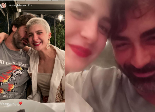Naz &Ccedil;ağla Irmak ile Sarp Levendoğlu aşklarını ilan etti! İşte s&uuml;rpriz aşktan ilk kare
