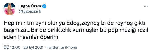 Tuğba &Ouml;zerk'ten Edis G&ouml;rg&uuml;l&uuml;, Zeynep Bastık ve Reynmen'e zehir zemberek s&ouml;zler
