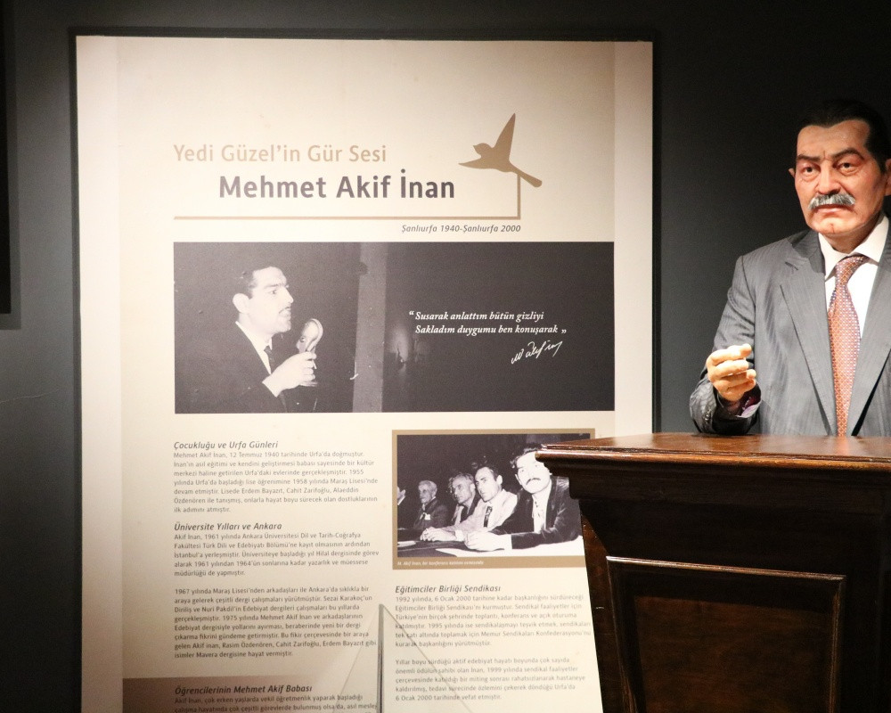 Kahramanmaraş'ta şair ve yazarların anısının balmumu heykellerle yaşatıldığı 'Yedi G&uuml;zel Adam Edebiyat M&uuml;zesi'