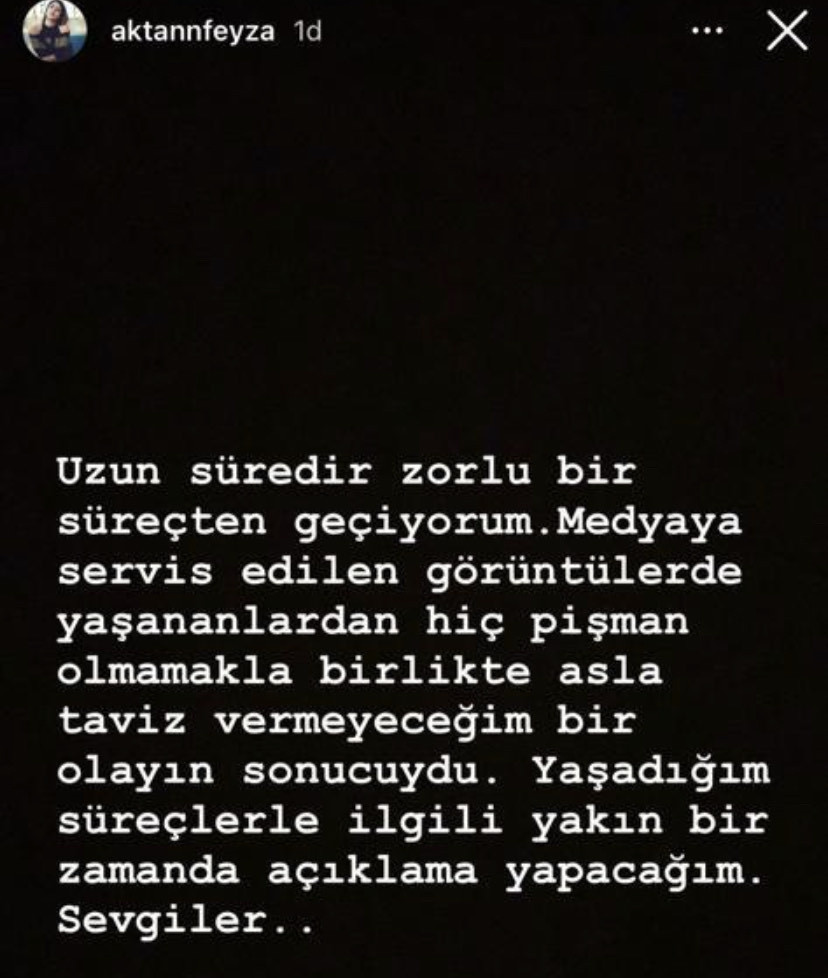 &Ouml;zcan Deniz'e şiddet uygulayan Feyza Aktan pişman olmadığını a&ccedil;ıkladı