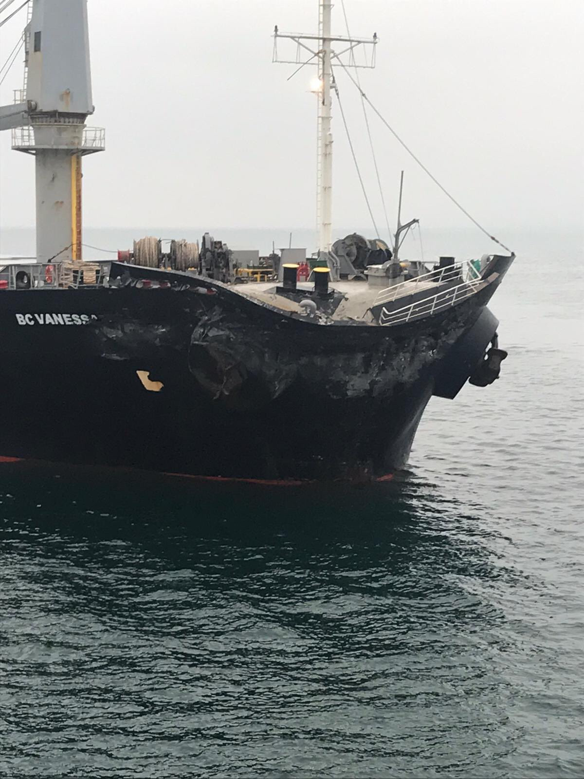 Çanakkale Gelibolu açıklarında iki gemi çarpıştı! Gemi kaptanları hemen telsize sarıldı