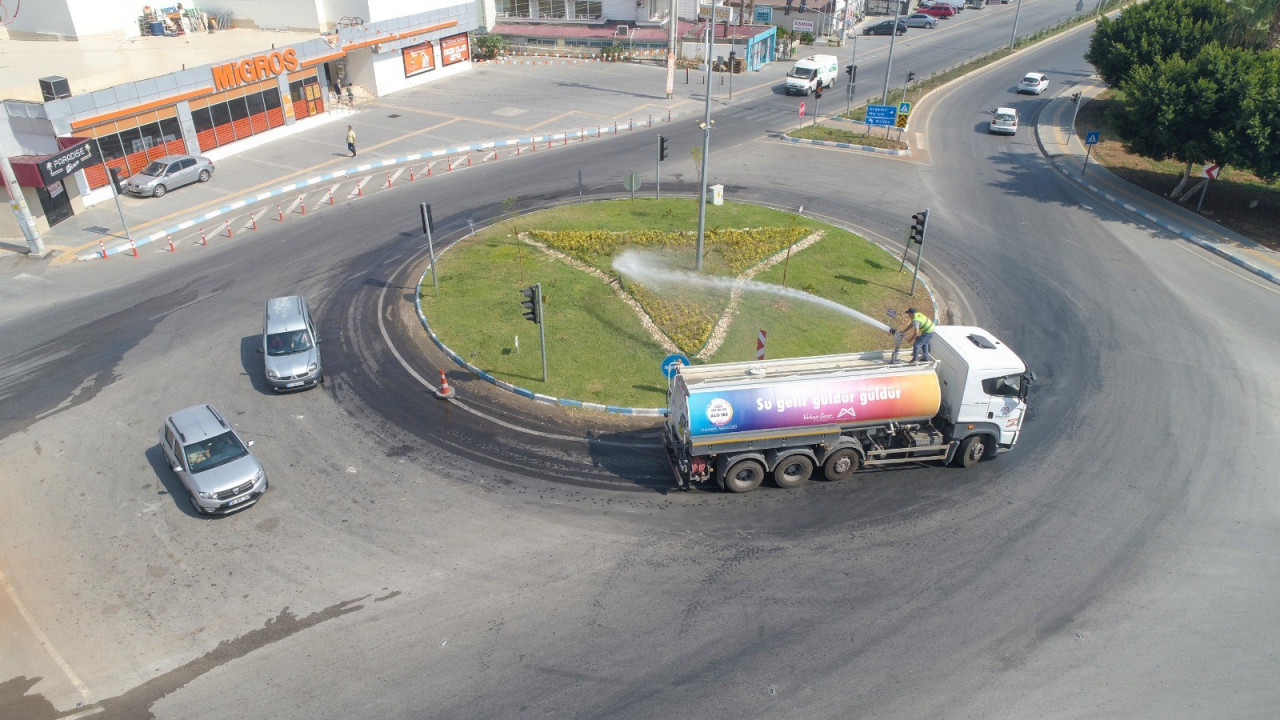 Mersin'de atık sular refüj ve peyzaj sulamada kullanılıyor