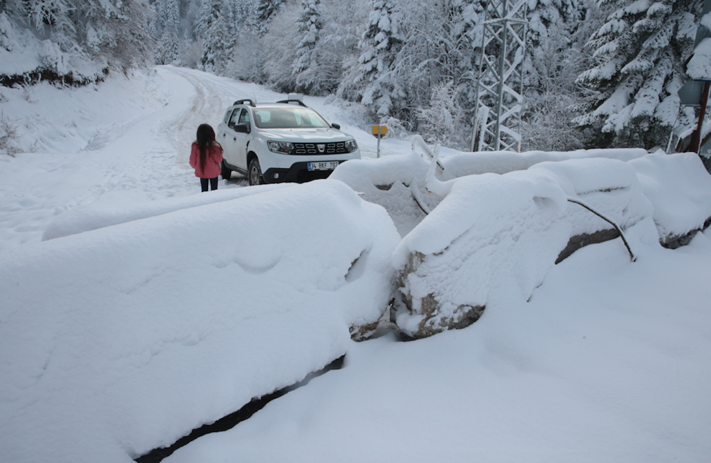 Bolu'dan Yedig&ouml;ller Milli Parkı'na giden yol ulaşıma kapatıldı
