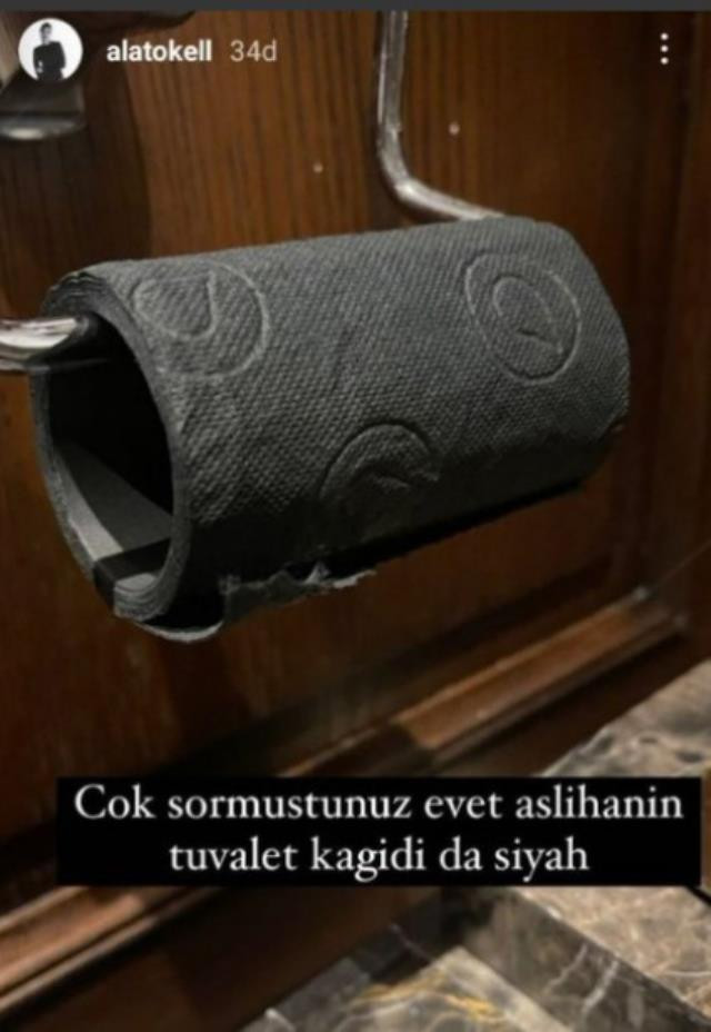 Aslıhan Doğan Turan'ın evindeki tuvalet pe&ccedil;etesi 'yok artık' dedirtti