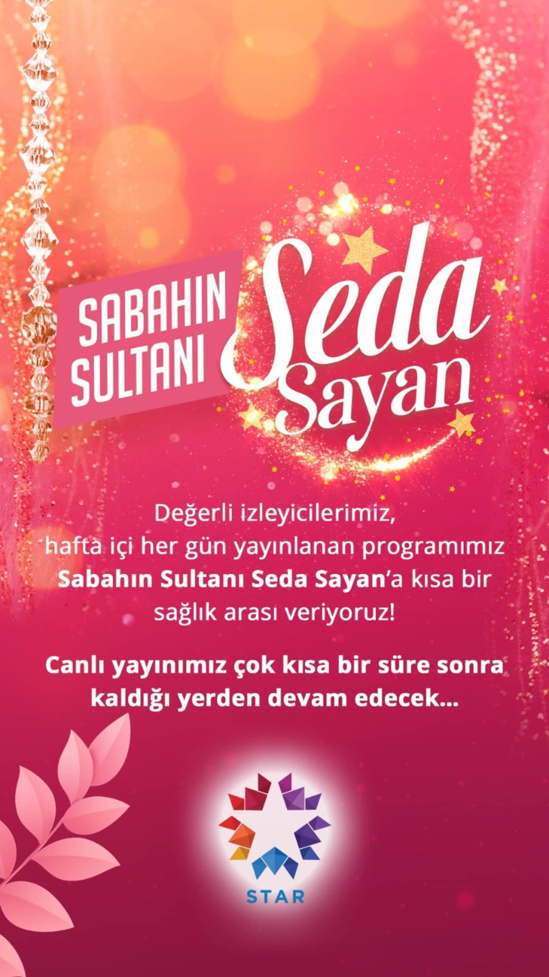 Sabahın Sultanı Seda Sayan bug&uuml;n yayınlanmadı... İşte sevenlerini &uuml;zen ger&ccedil;ek
