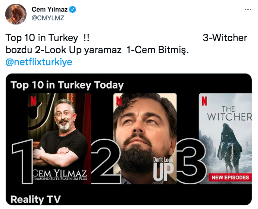 Cem Yılmaz’dan Diamond Elite Platinum Plus gösterisini eleştirenlere gönderme