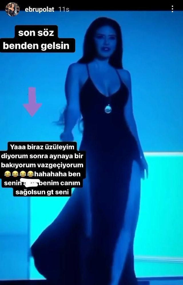 Cesur paylaşımlara imza atan Ebru Polat ettiği k&uuml;f&uuml;rle takip&ccedil;ilerini şaşırttı
