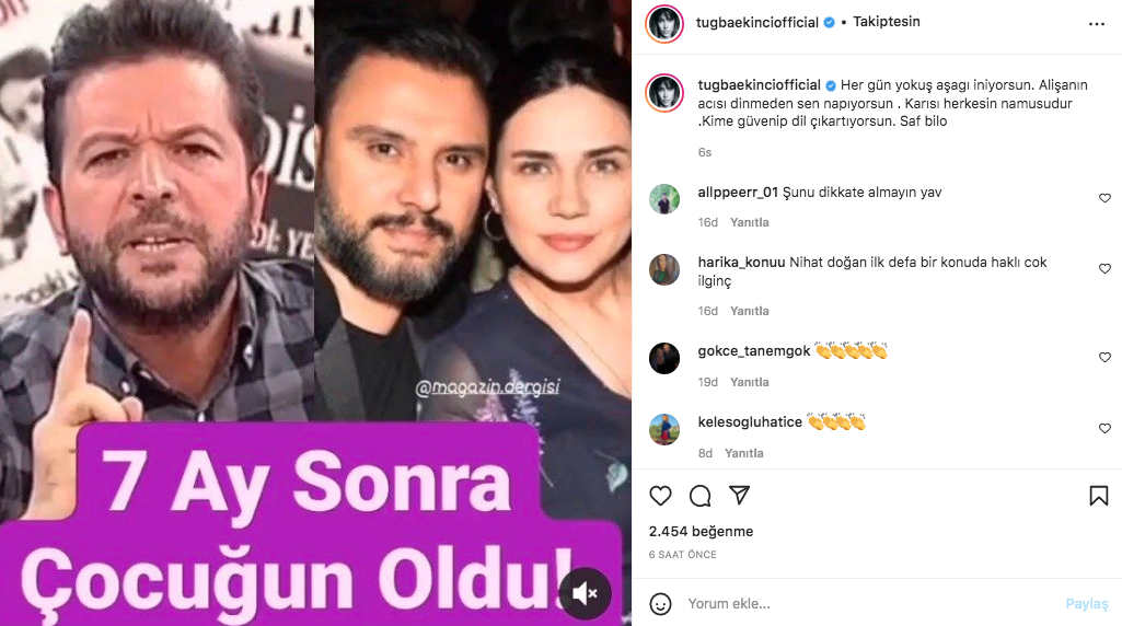 Tuğba Ekinci'den Alişan'ı sert sözlerle eleştiren Nihat Doğan'a: 'Saf Bilo!'