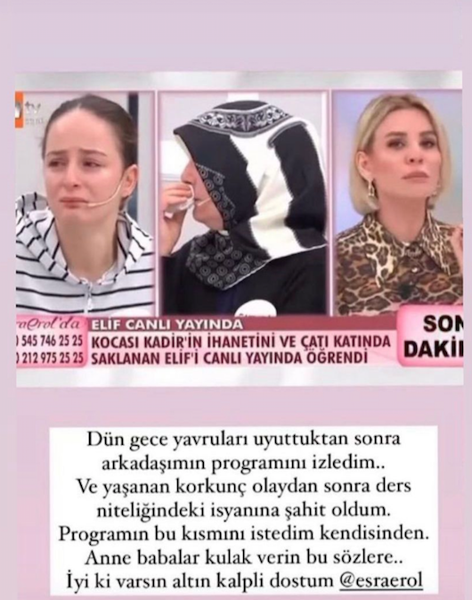 Esra Erol'da Hazal Kaya'dan sonra bir tepki de Doğa Rutkay'dan