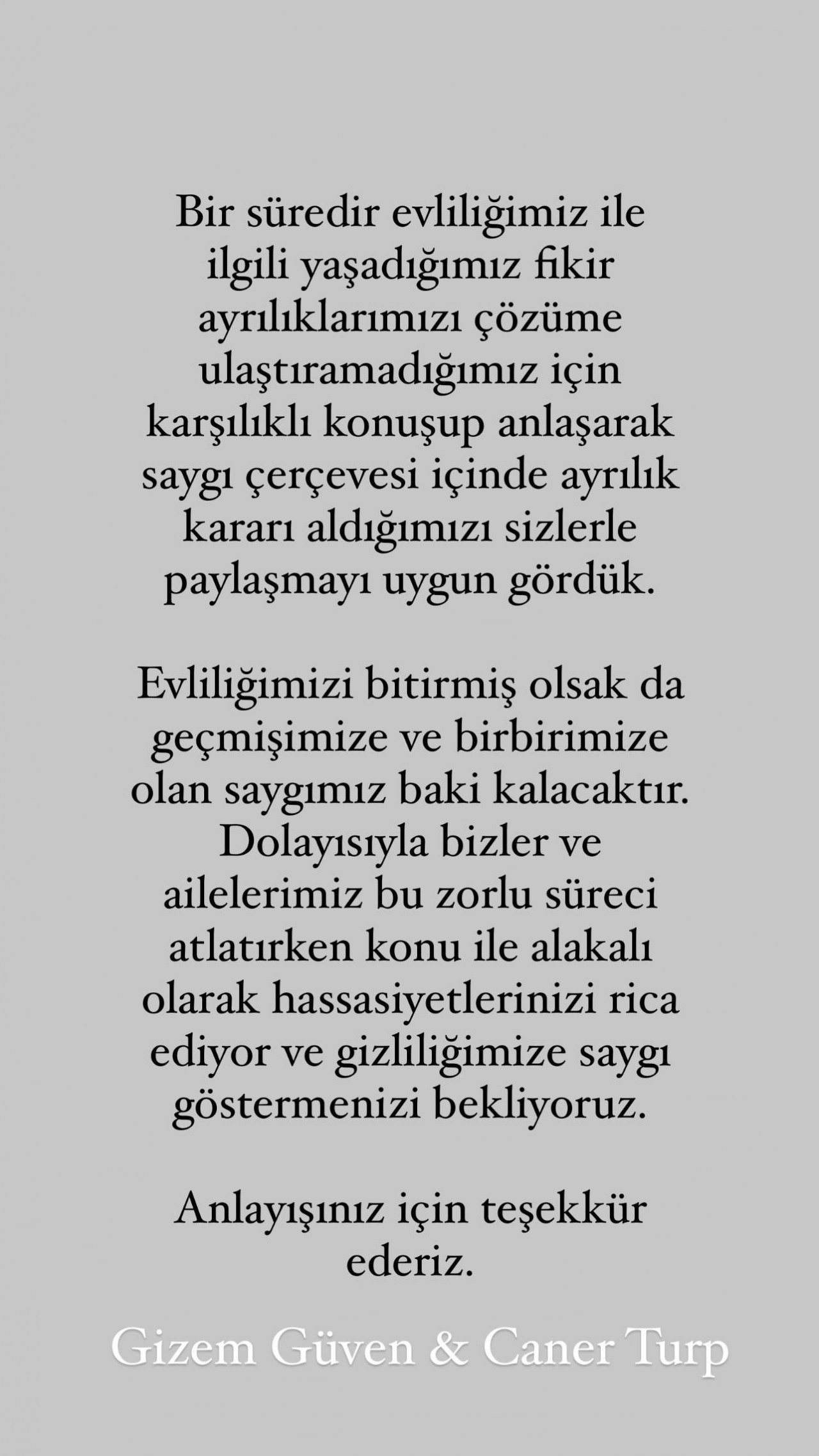 Sihirli Annem'in Ceren'i Gizem Güven'in mutluluğu kısa sürdü... Caner Turp ile boşanıyorlar