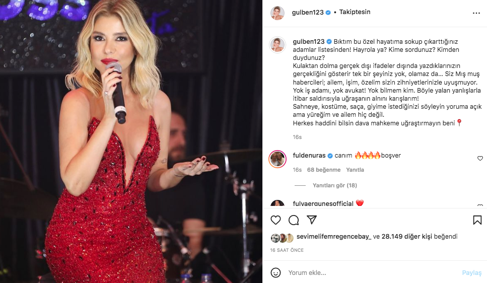 Fena patladı! Avukatla aşk yaşadığı iddiasında Gülben Ergen'den yanıt